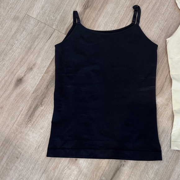 Shapermint Essentials Black and Cream Shapewear Tanks - Picture 3 of 6